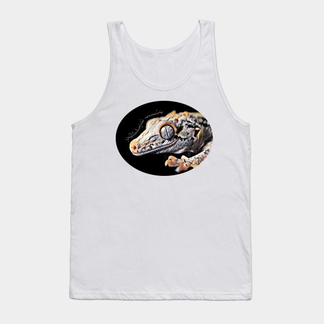 Gargoyle gecko with scientific name Tank Top by austinmg